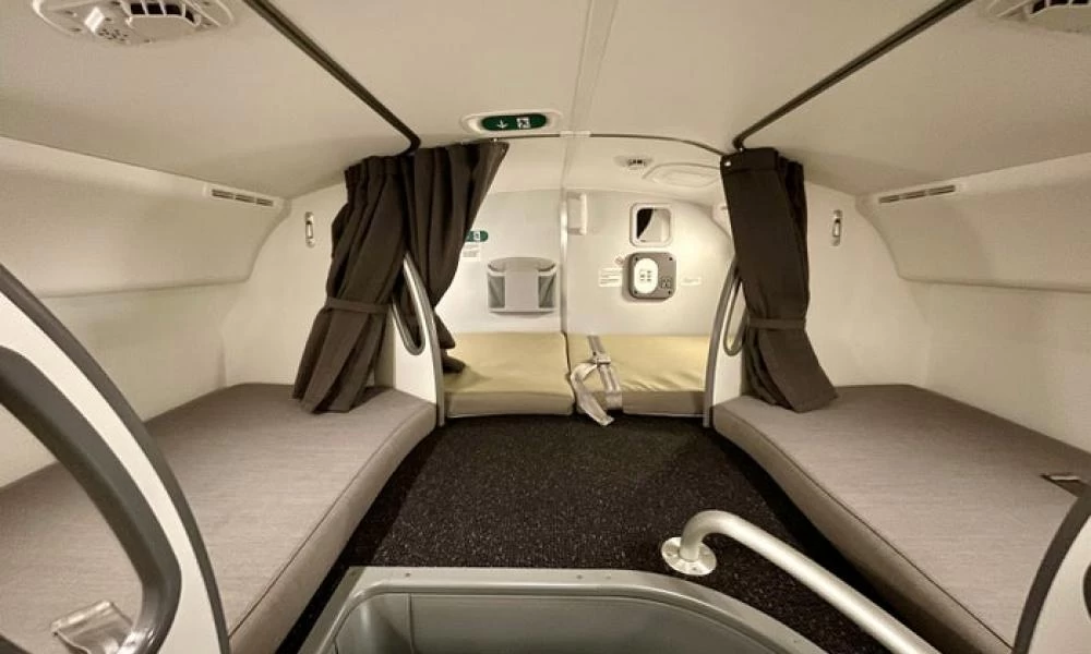 Εδώ ξεκουράζονται οι αεροσυνοδοί και οι πιλότοι στα πολύωρα ταξίδια